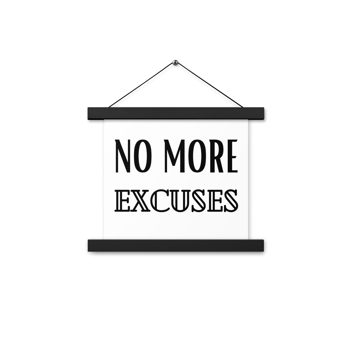 Hängeposter: No more excuses