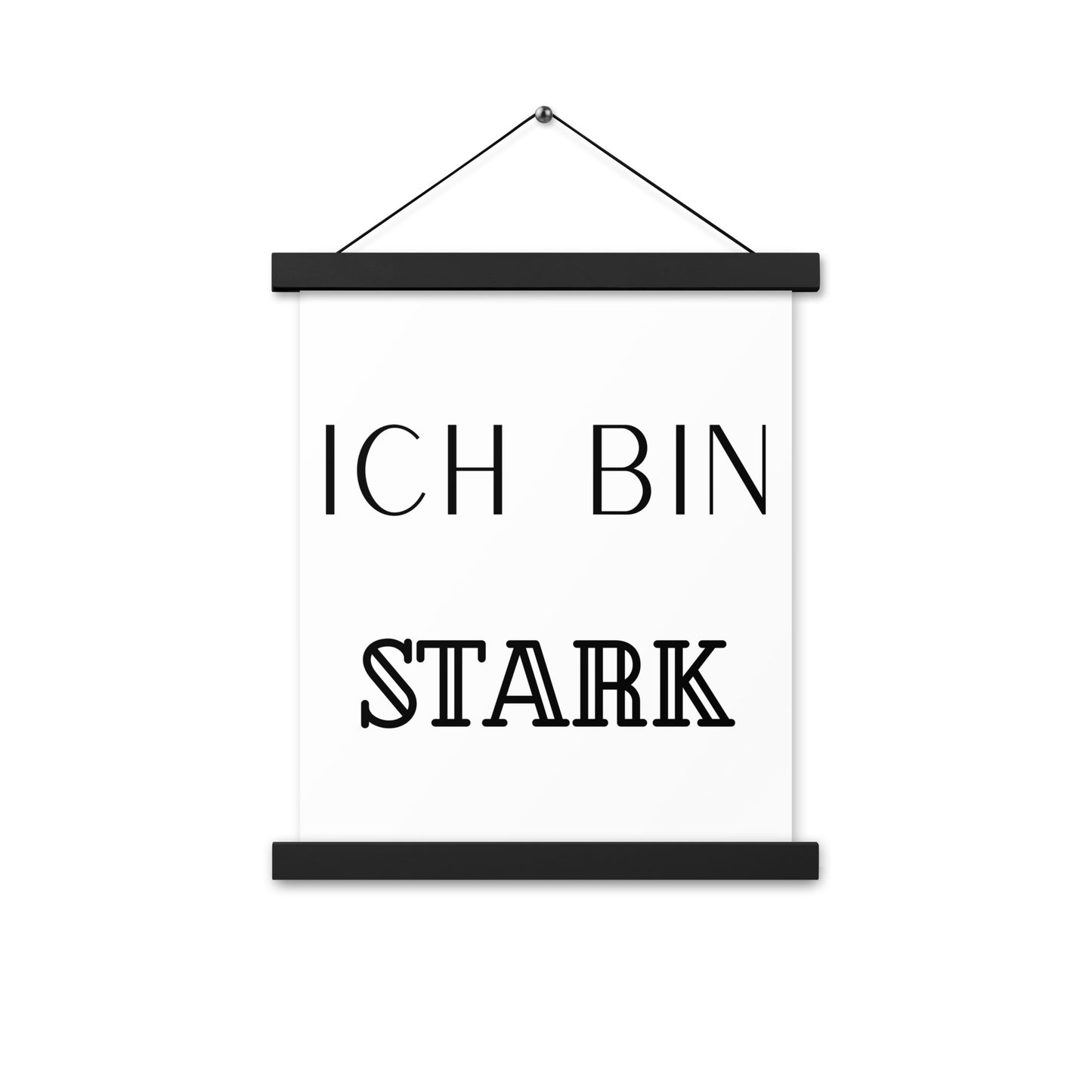 Hängeposter: Ich bin stark