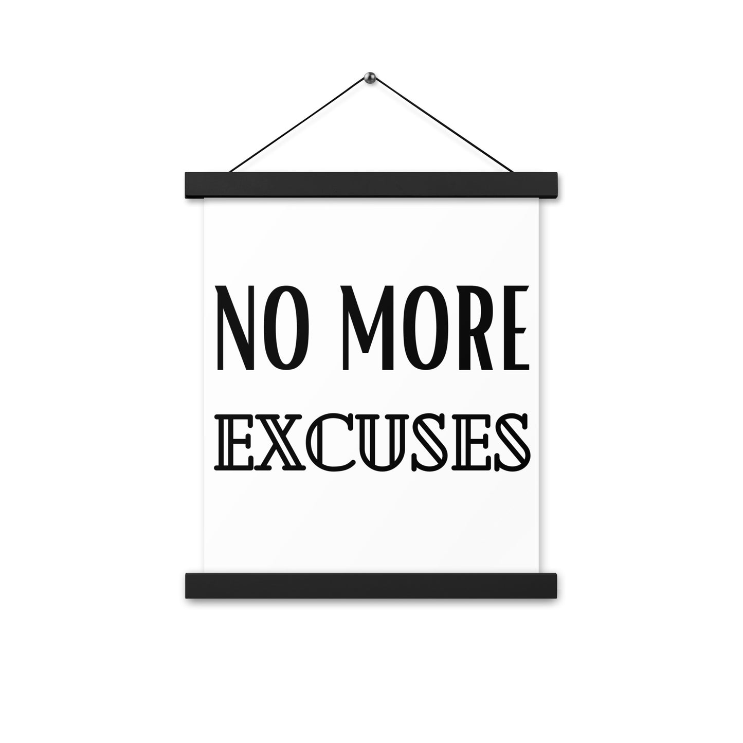 Hängeposter: No more excuses