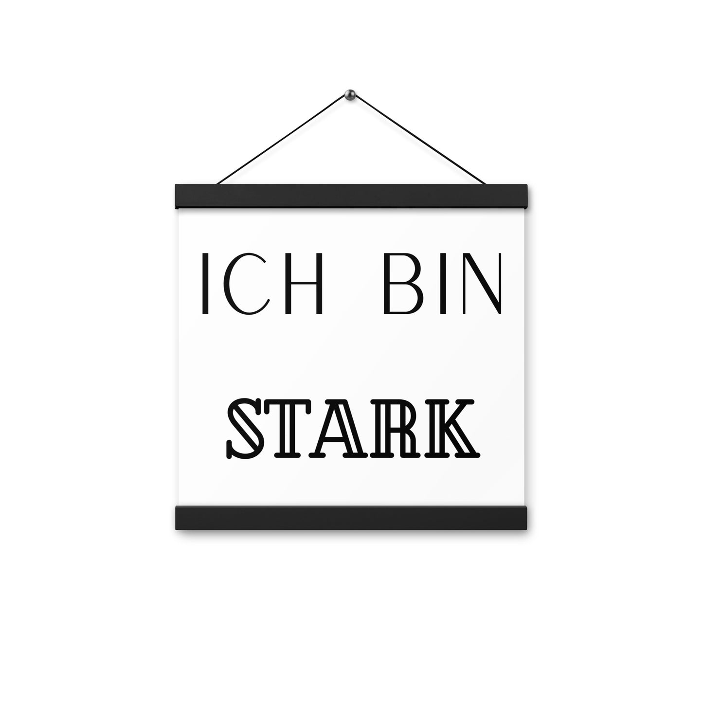 Hängeposter: Ich bin stark