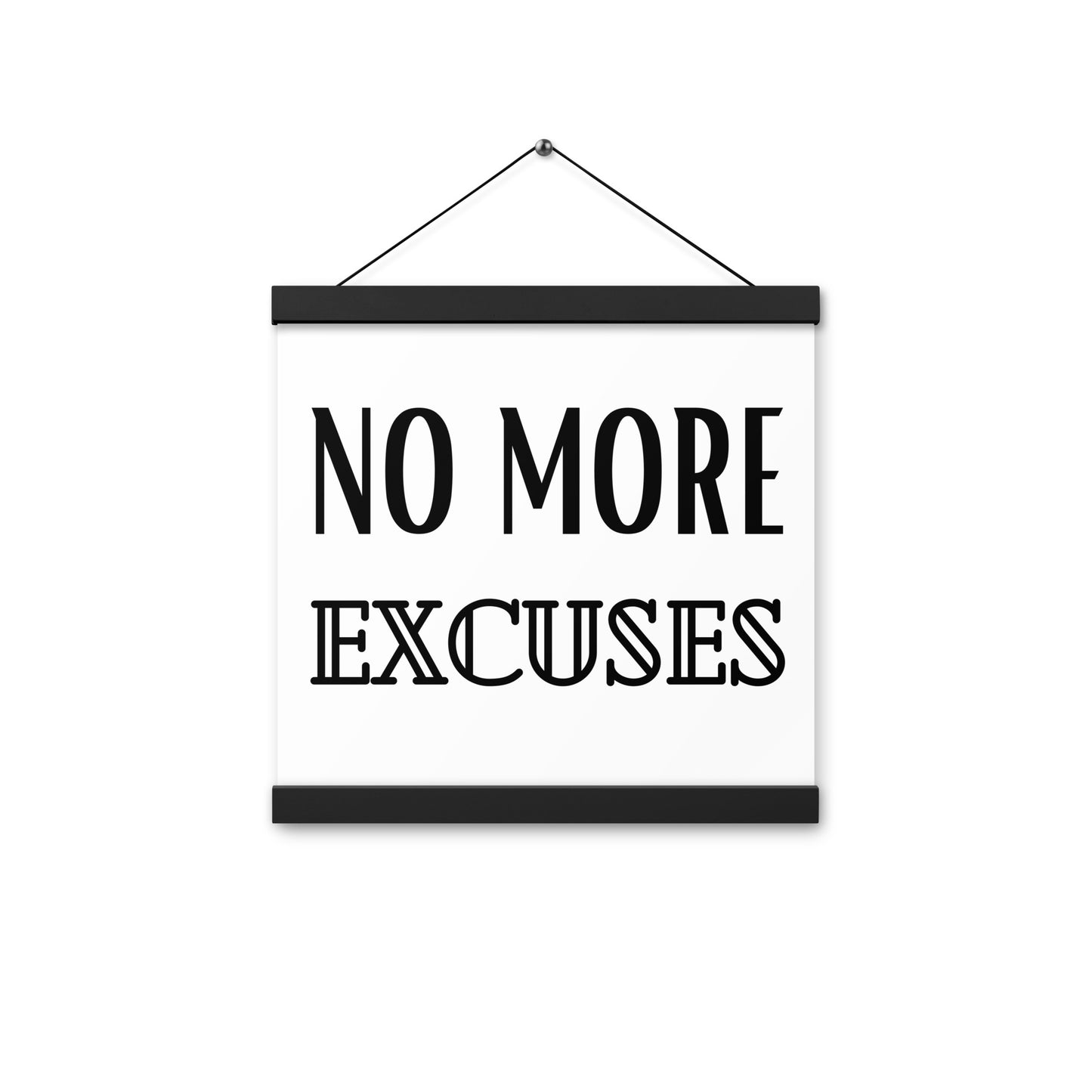 Hängeposter: No more excuses