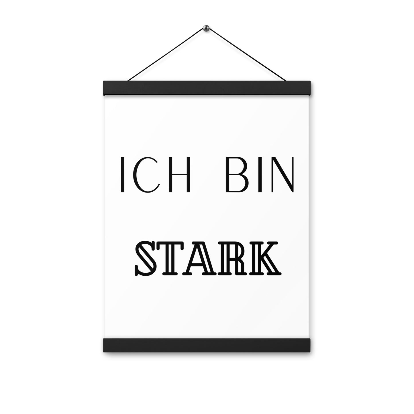 Hängeposter: Ich bin stark