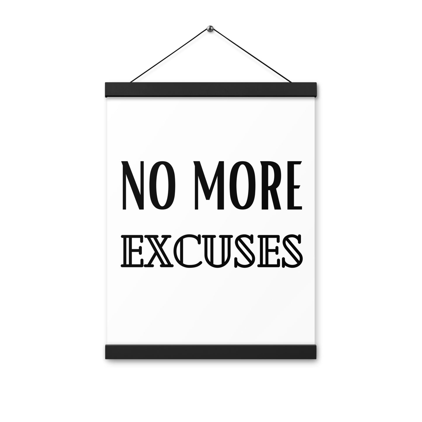 Hängeposter: No more excuses