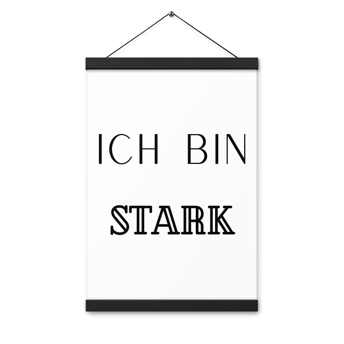 Hängeposter: Ich bin stark