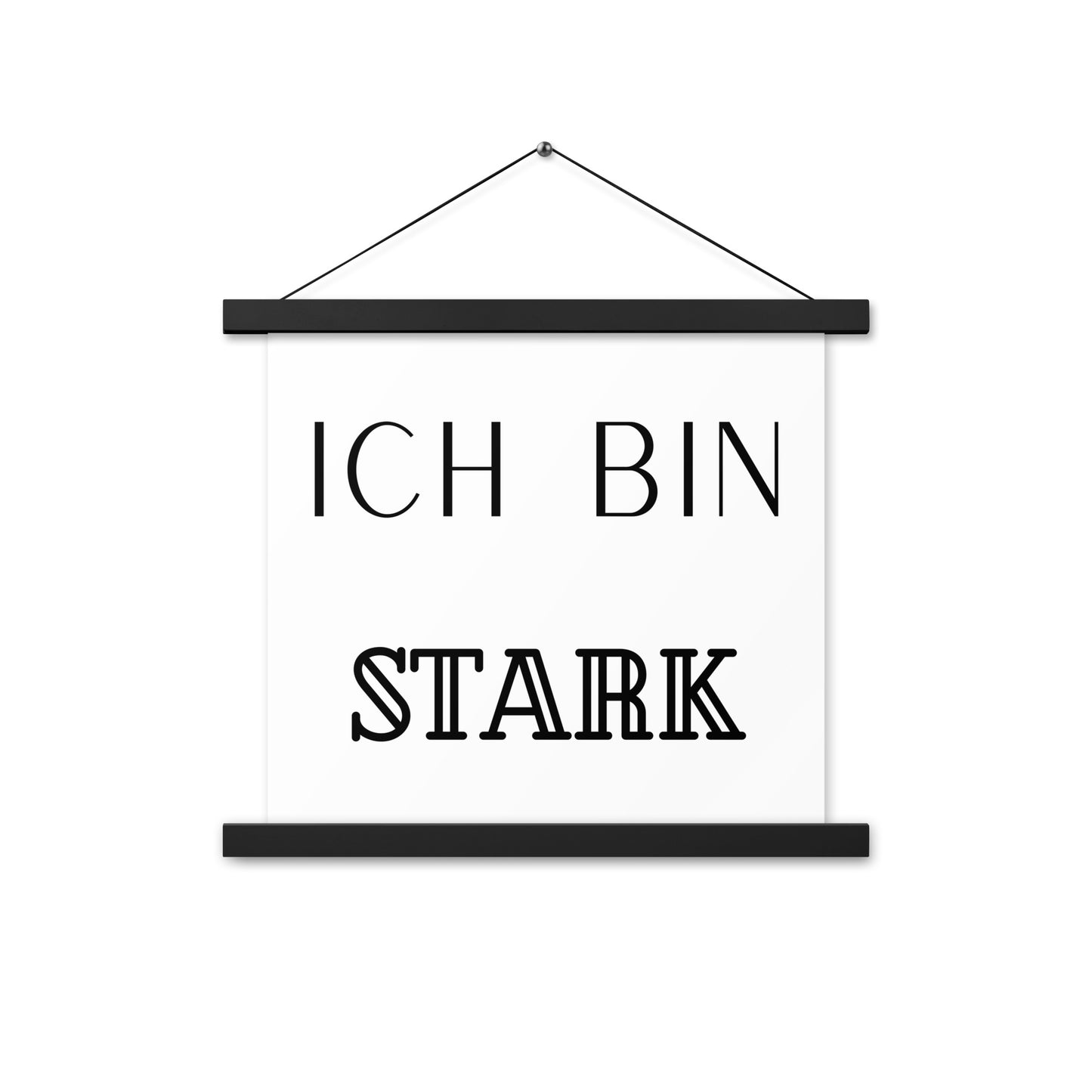 Hängeposter: Ich bin stark