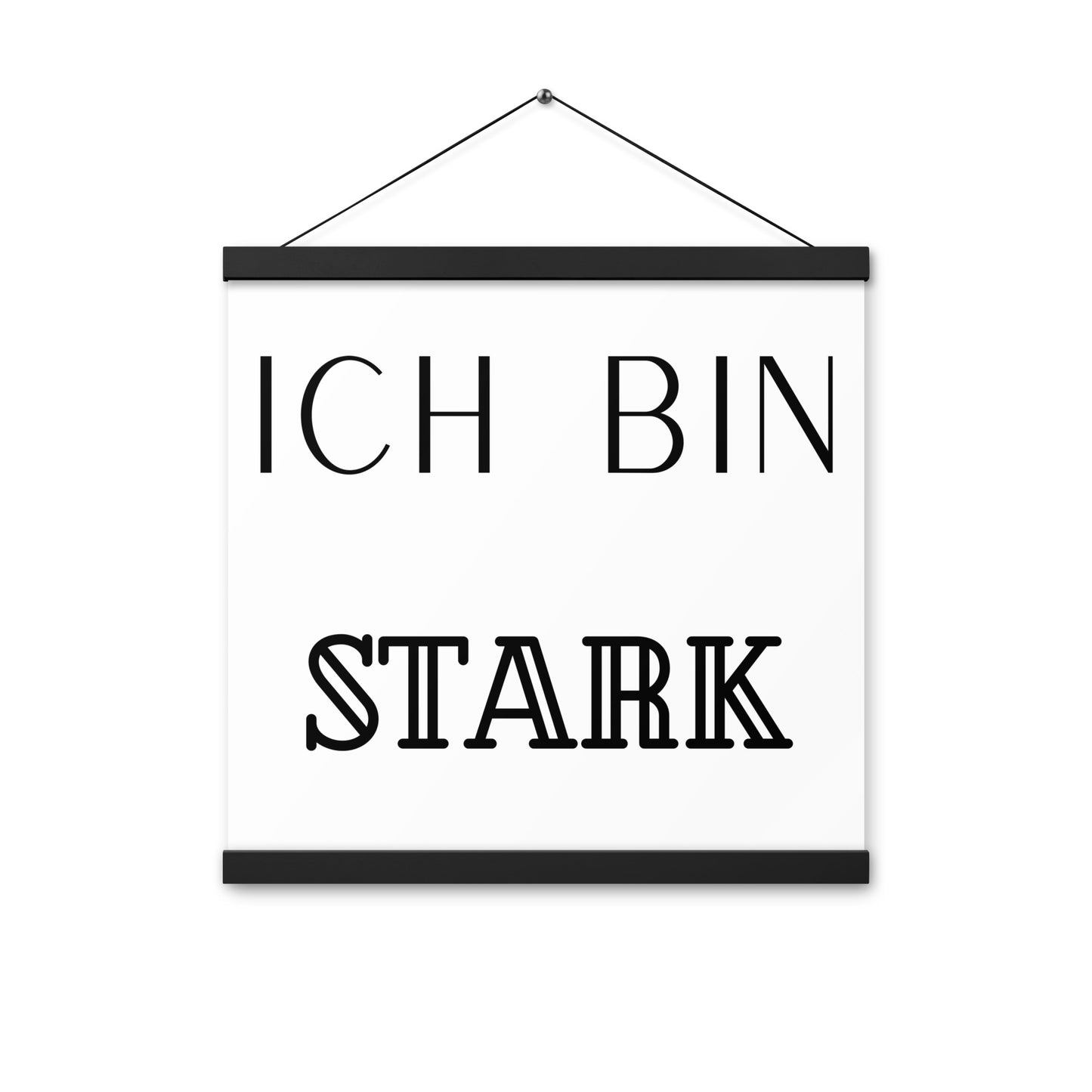 Hängeposter: Ich bin stark