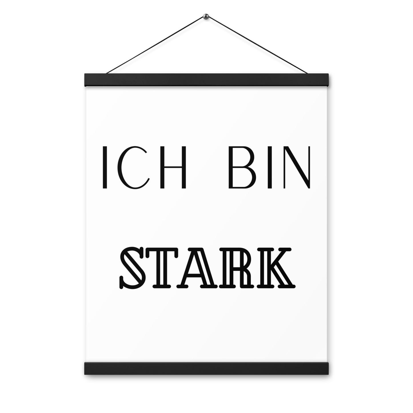 Hängeposter: Ich bin stark