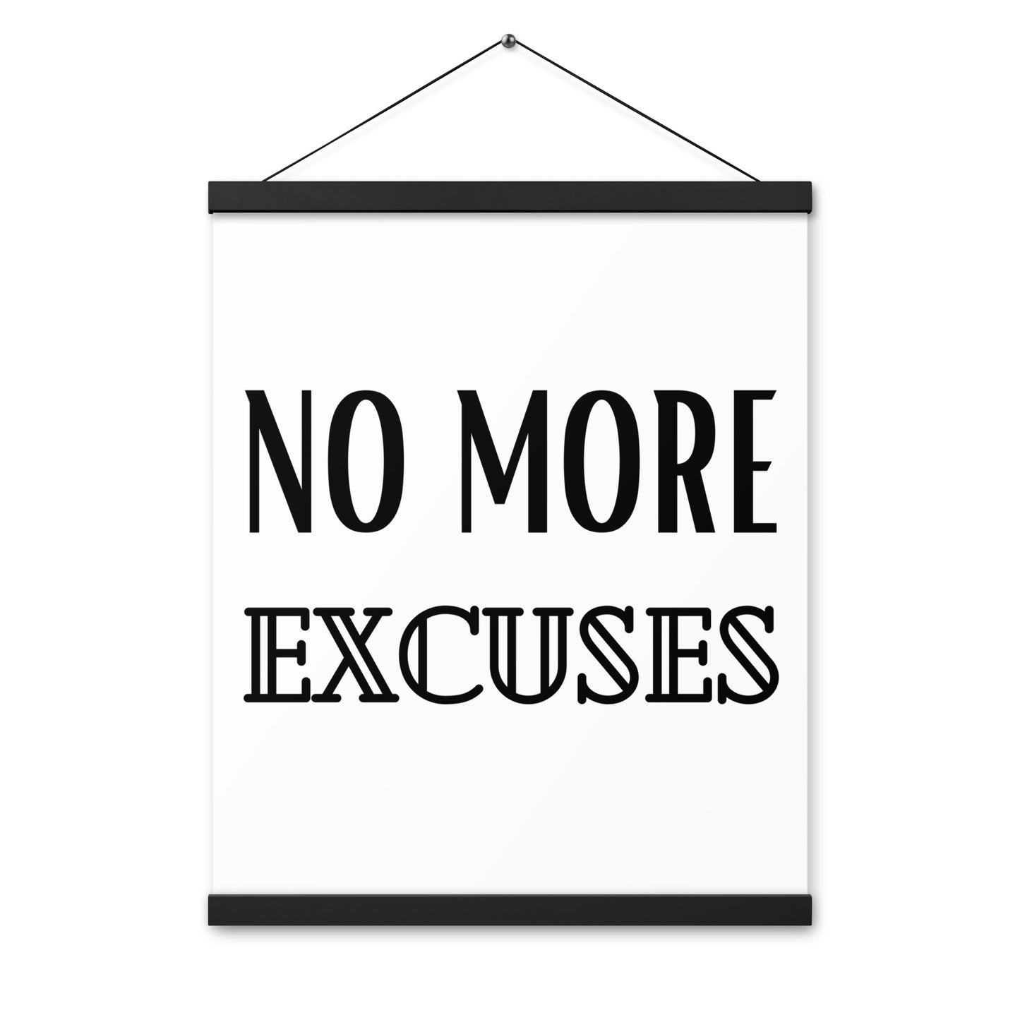 Hängeposter: No more excuses