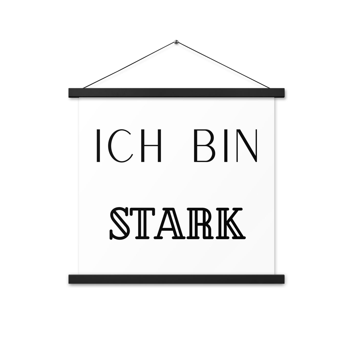 Hängeposter: Ich bin stark