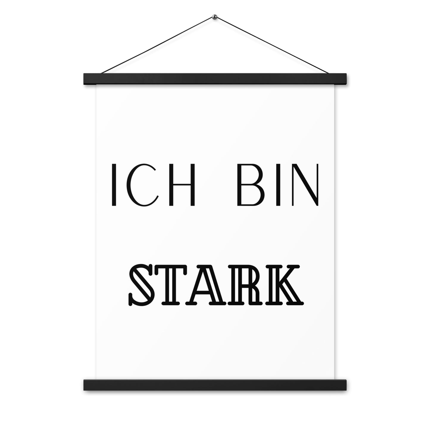 Hängeposter: Ich bin stark