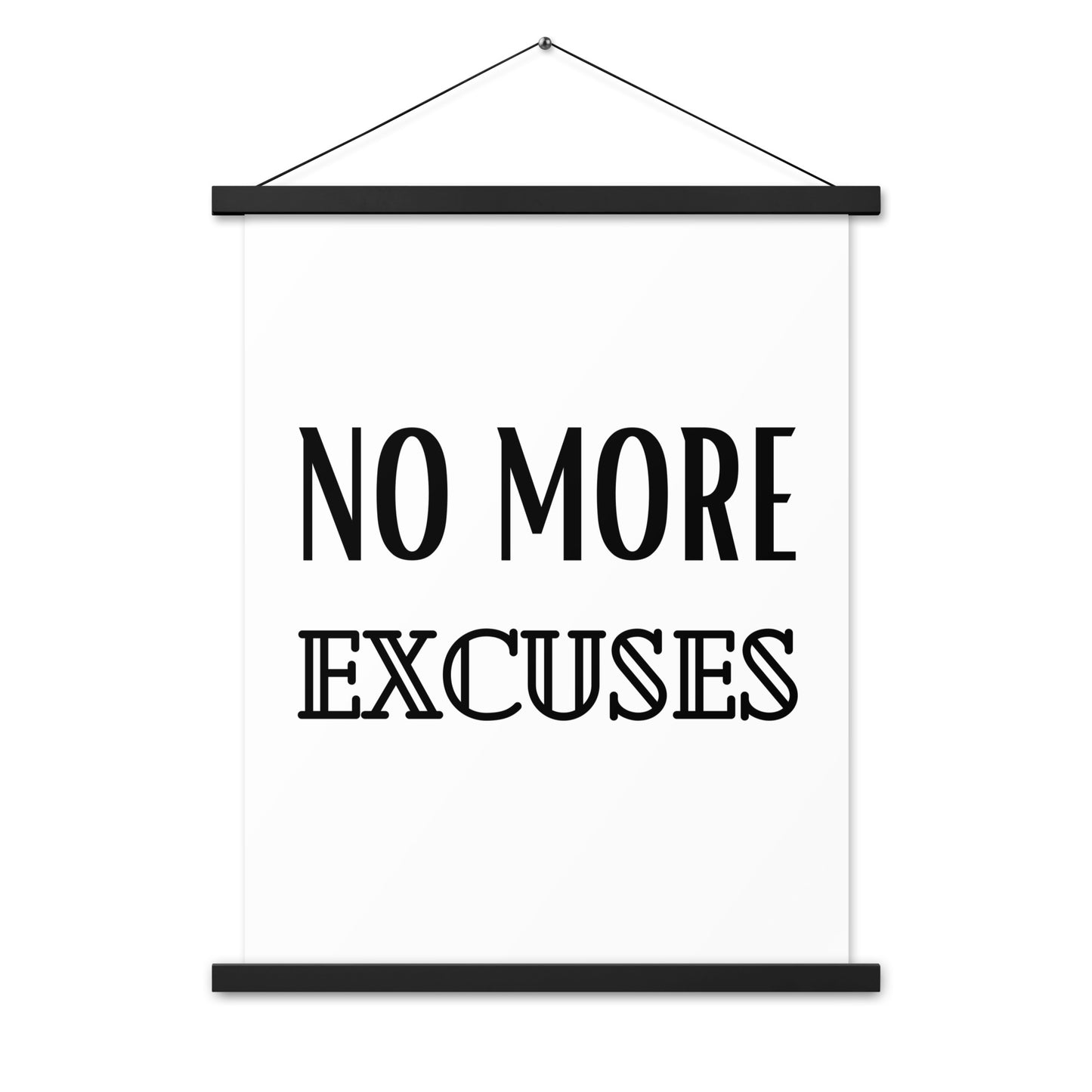 Hängeposter: No more excuses