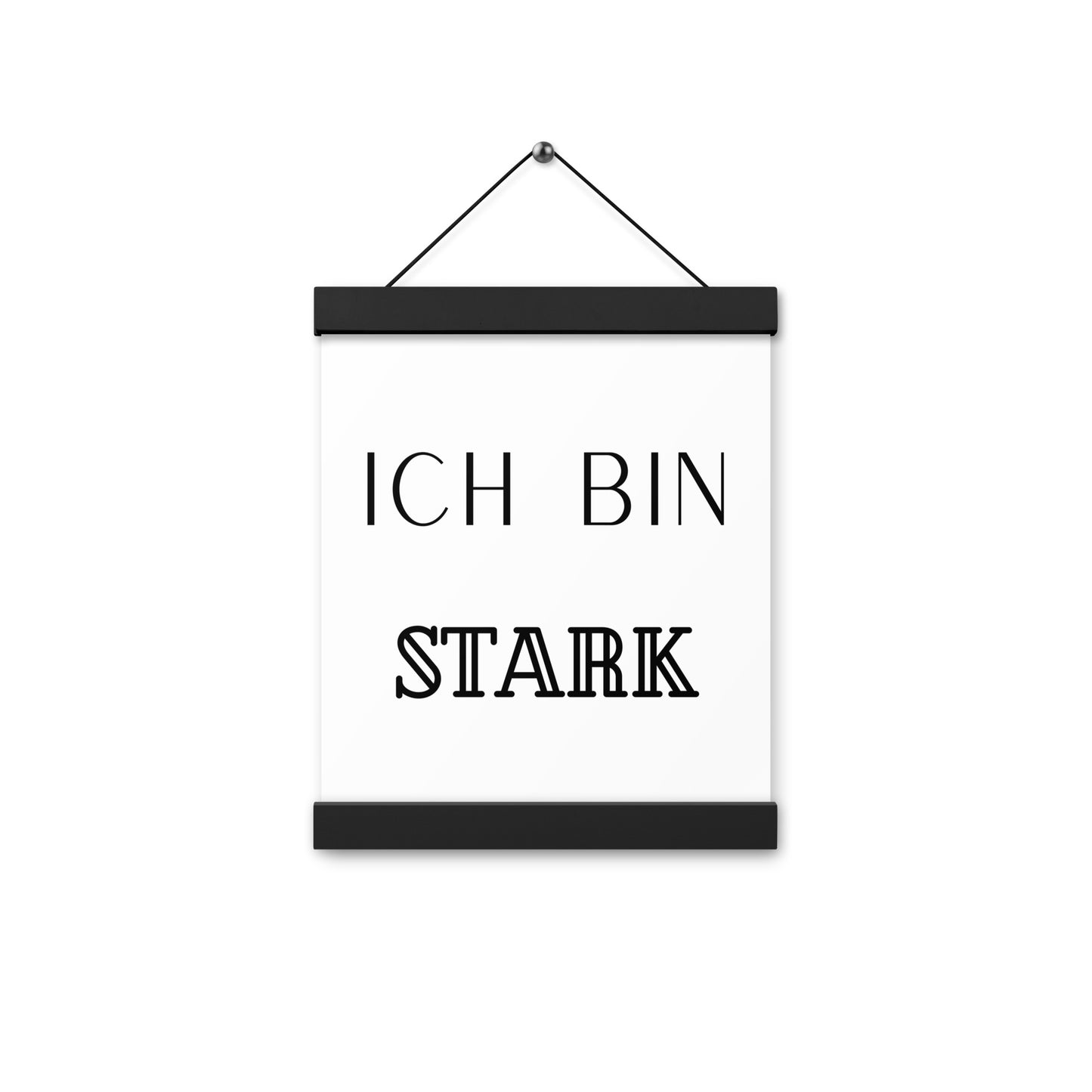 Hängeposter: Ich bin stark