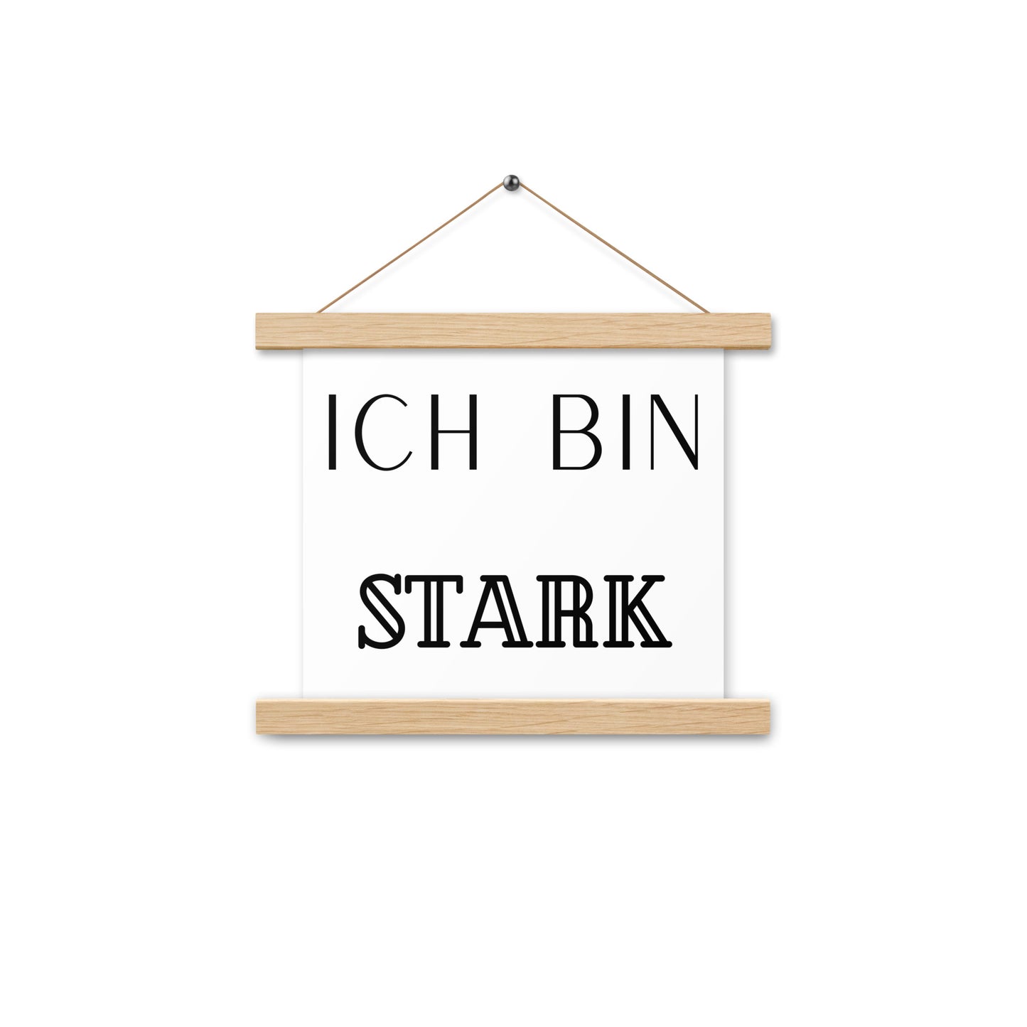 Hängeposter: Ich bin stark