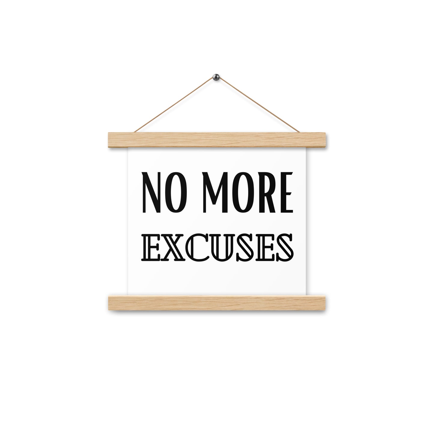 Hängeposter: No more excuses