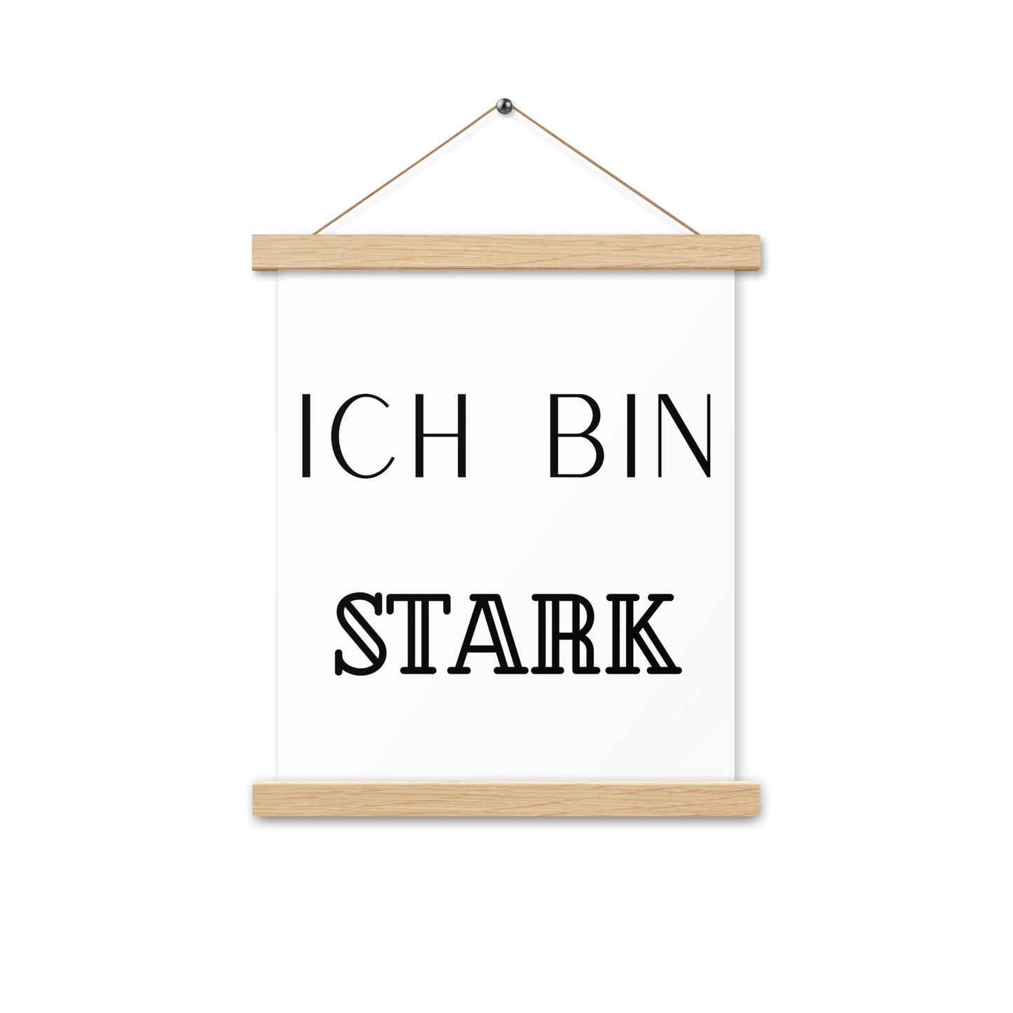 Hängeposter: Ich bin stark