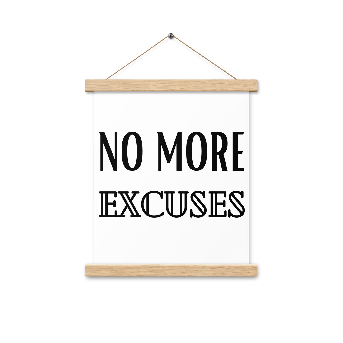 Hängeposter: No more excuses