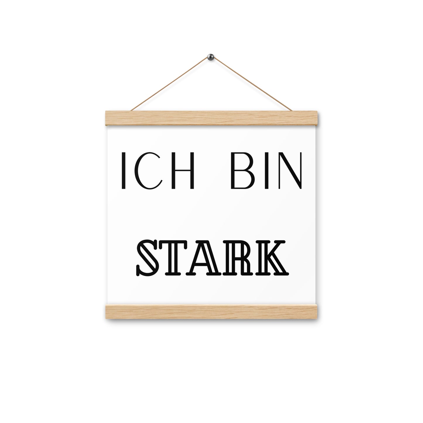 Hängeposter: Ich bin stark