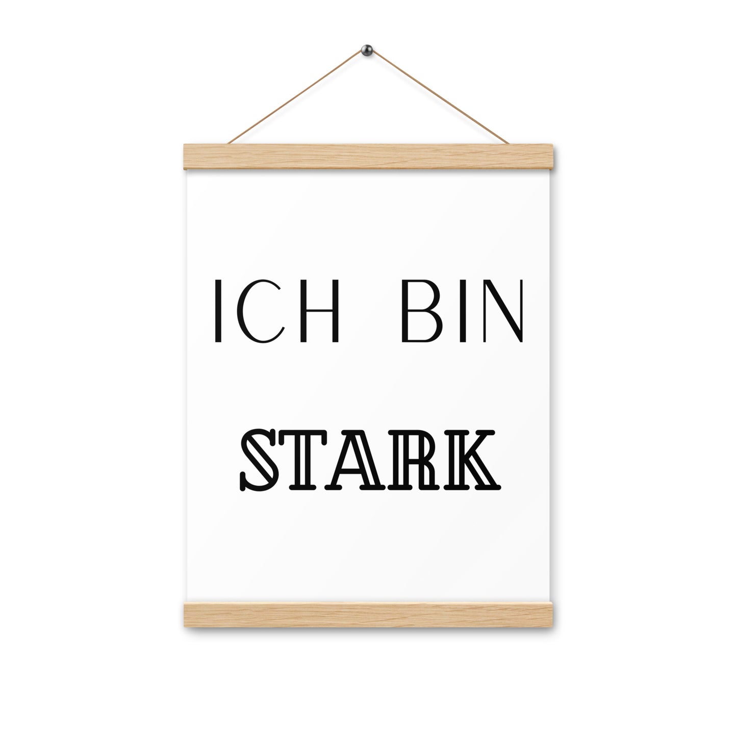 Hängeposter: Ich bin stark