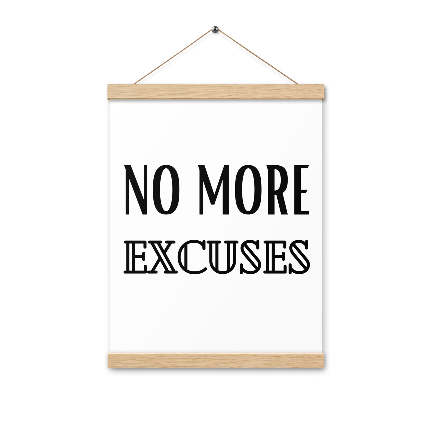 Hängeposter: No more excuses