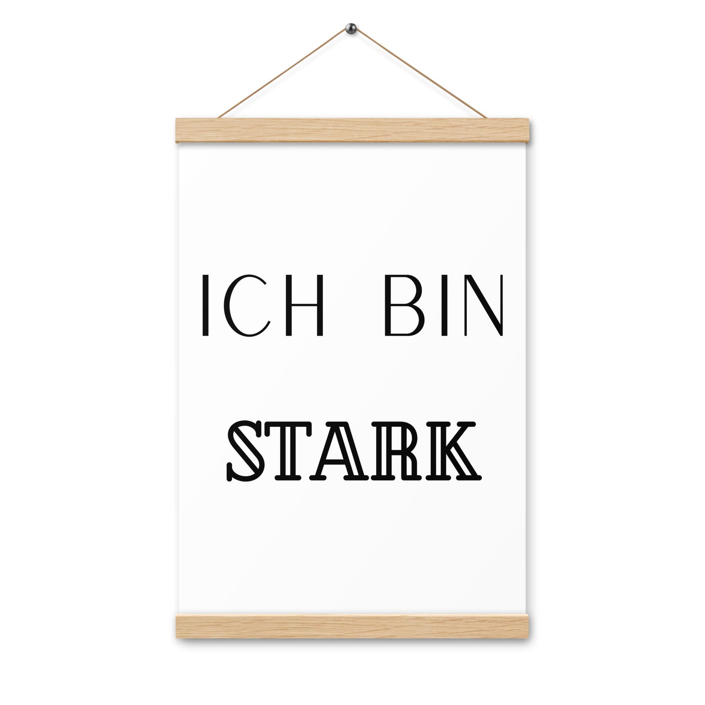 Hängeposter: Ich bin stark