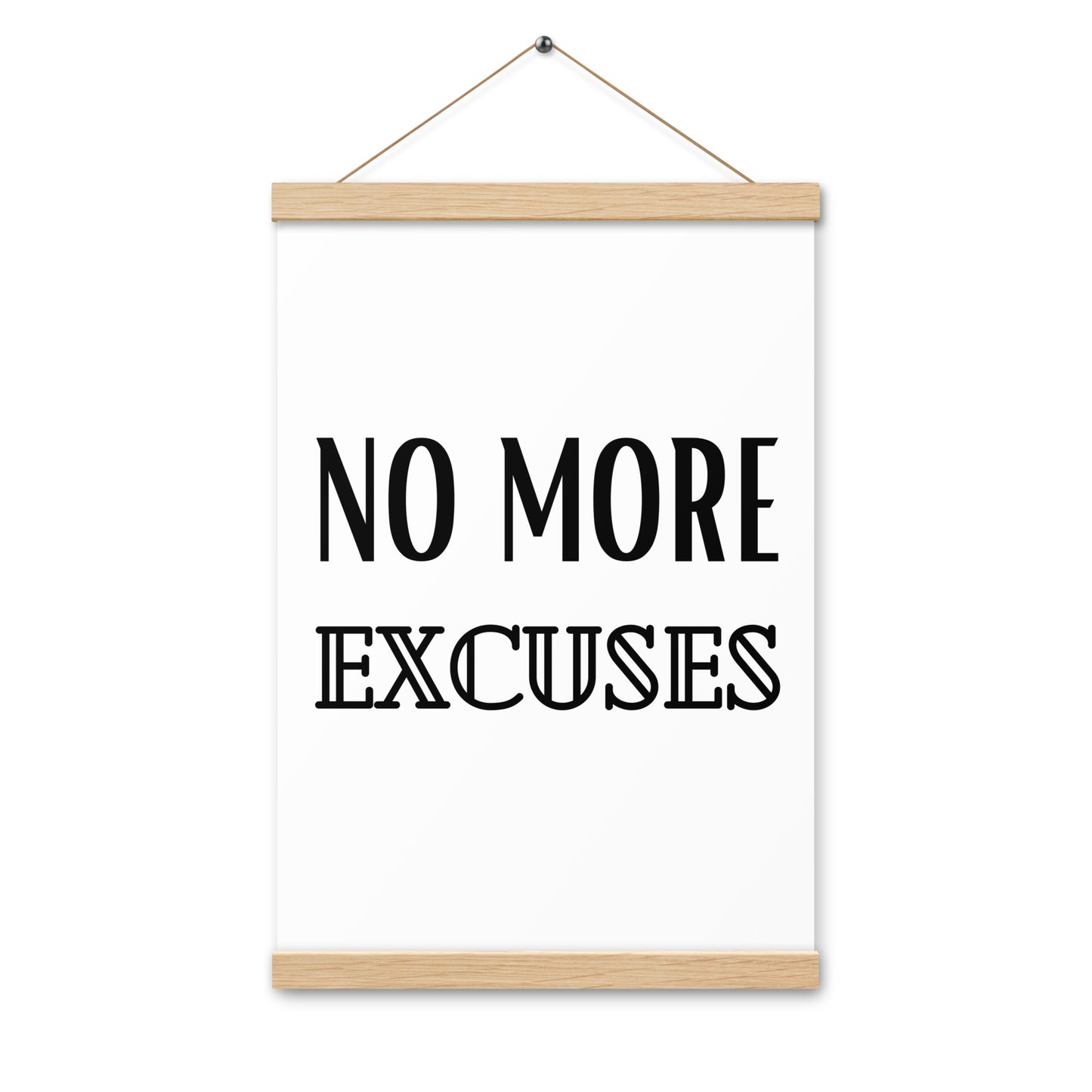 Hängeposter: No more excuses