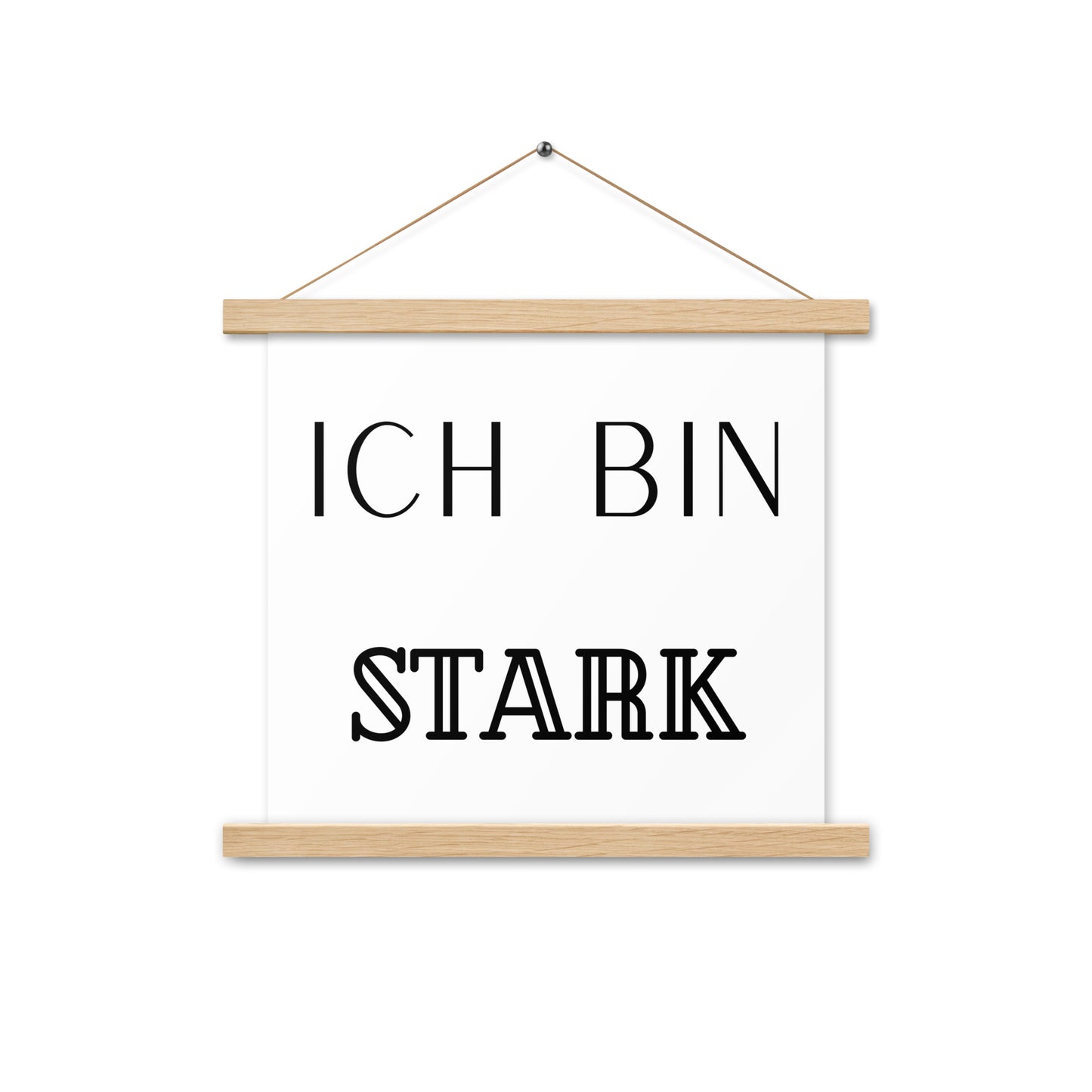 Hängeposter: Ich bin stark