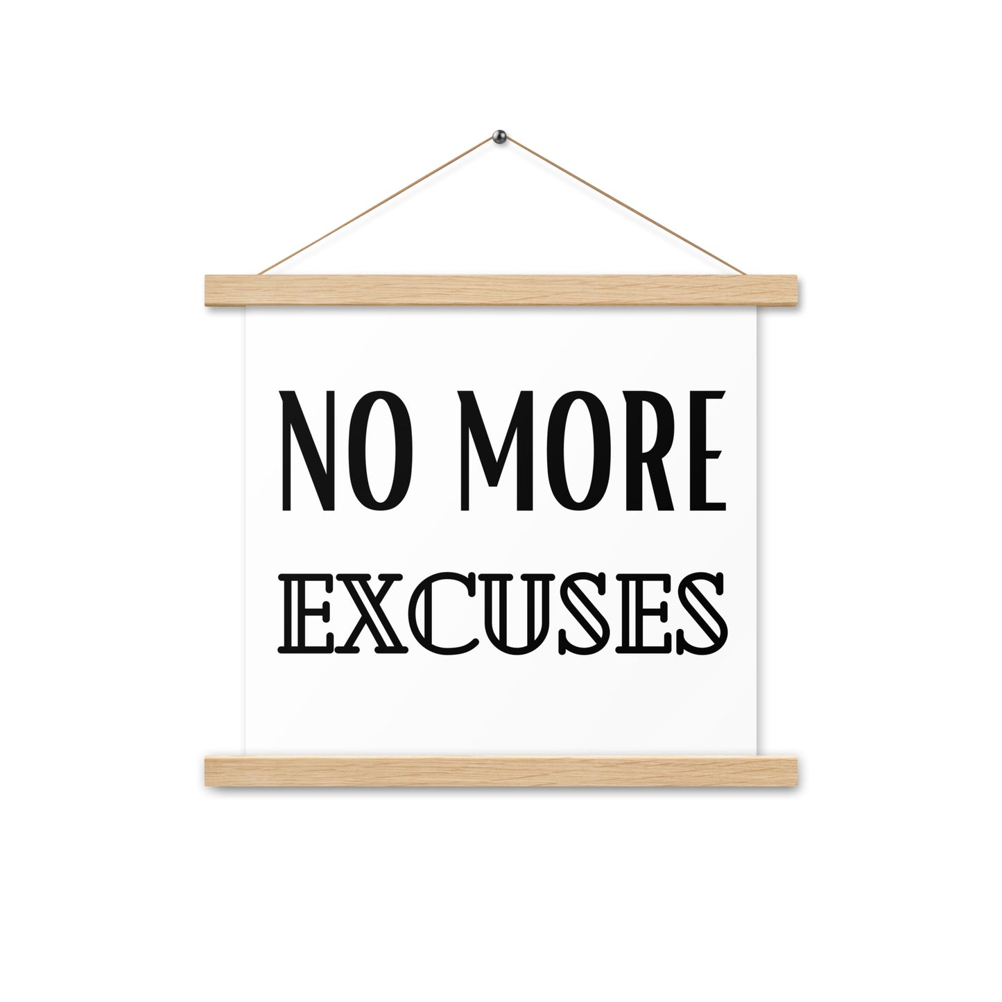 Hängeposter: No more excuses