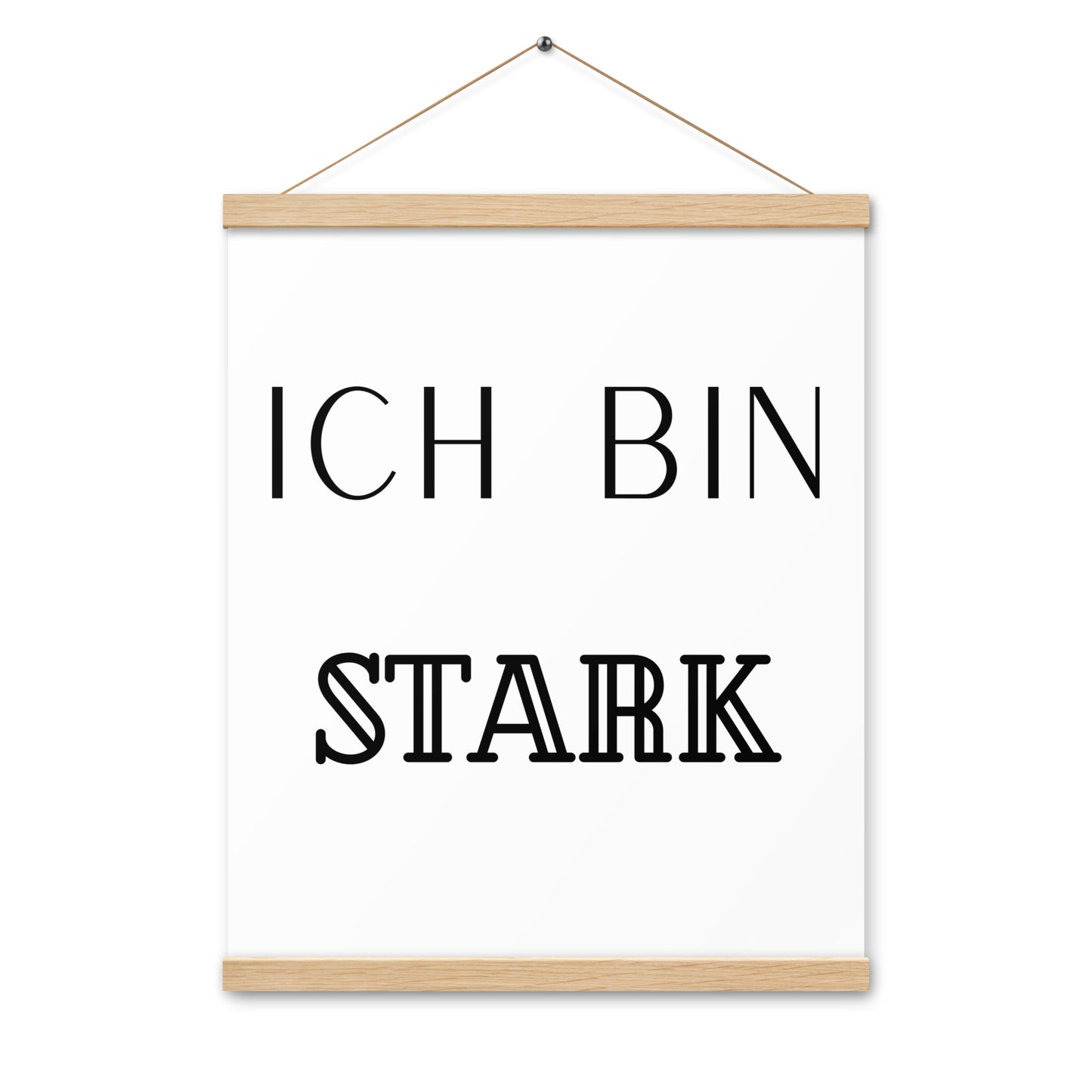 Hängeposter: Ich bin stark