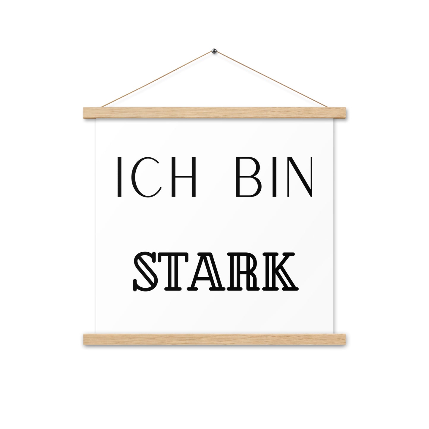 Hängeposter: Ich bin stark