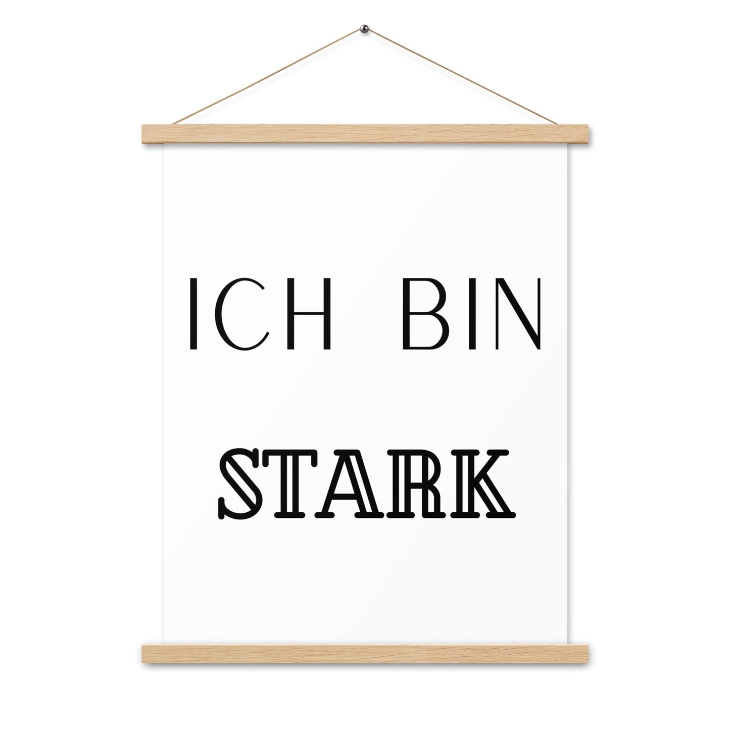 Hängeposter: Ich bin stark