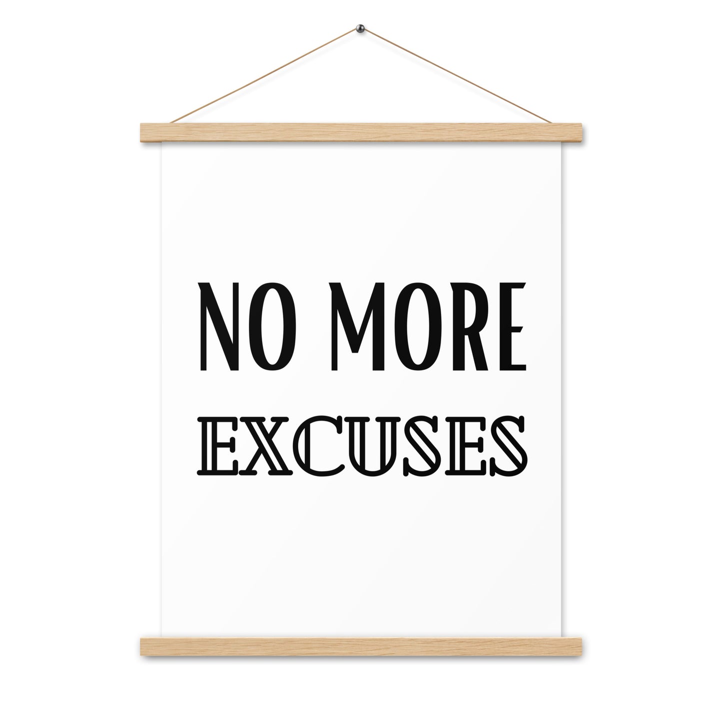 Hängeposter: No more excuses