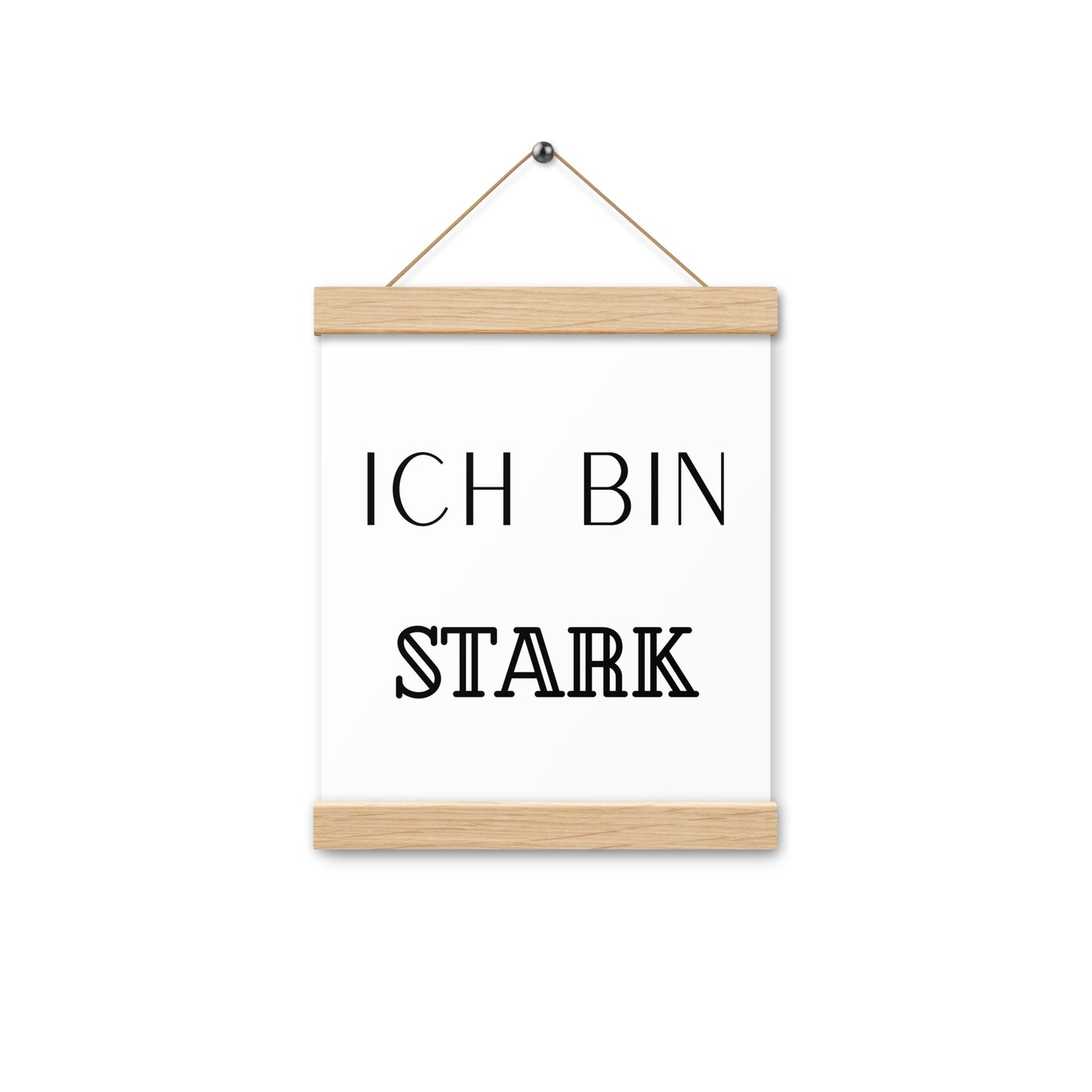 Hängeposter: Ich bin stark