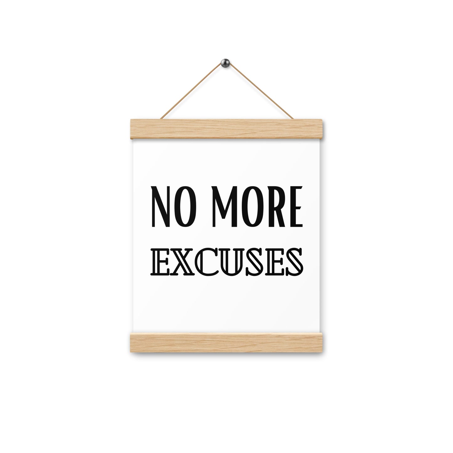 Hängeposter: No more excuses