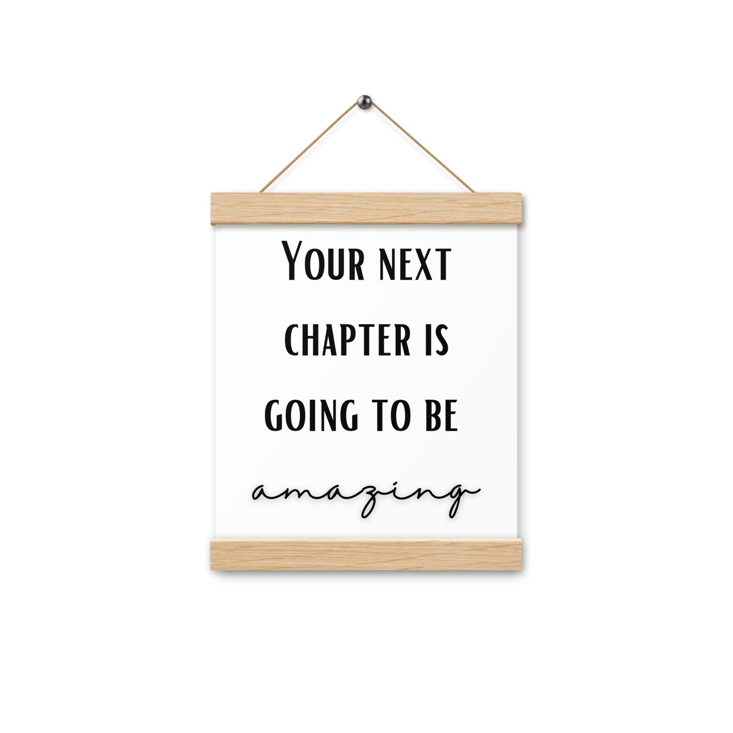 Hängeposter: Your next chapter is going to be amazing