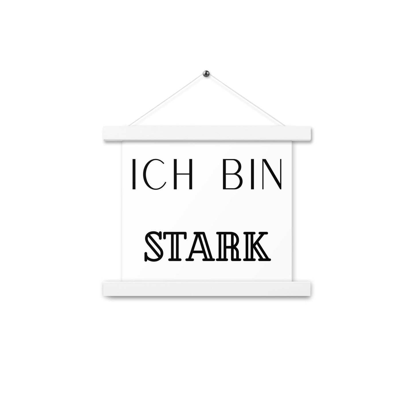 Hängeposter: Ich bin stark