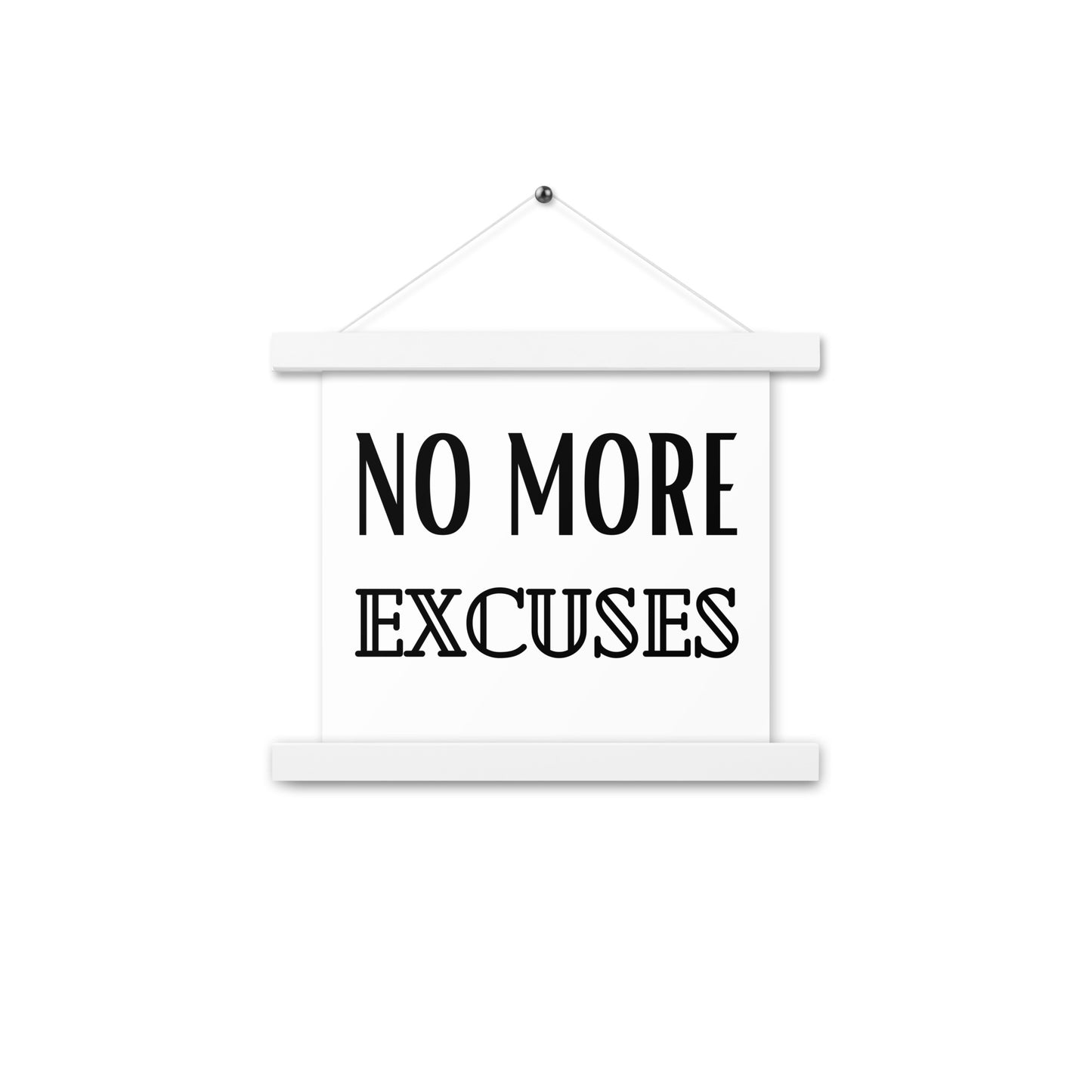 Hängeposter: No more excuses