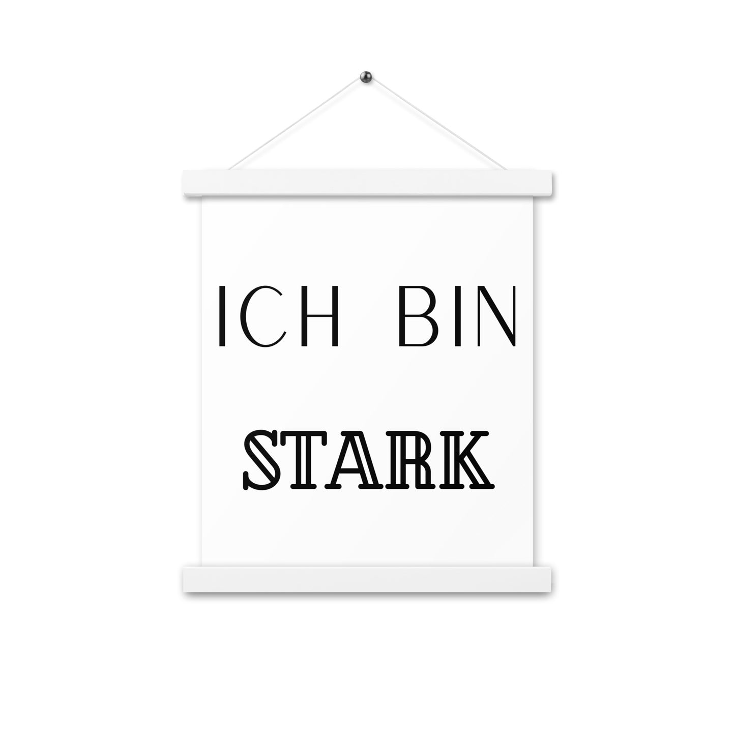 Hängeposter: Ich bin stark