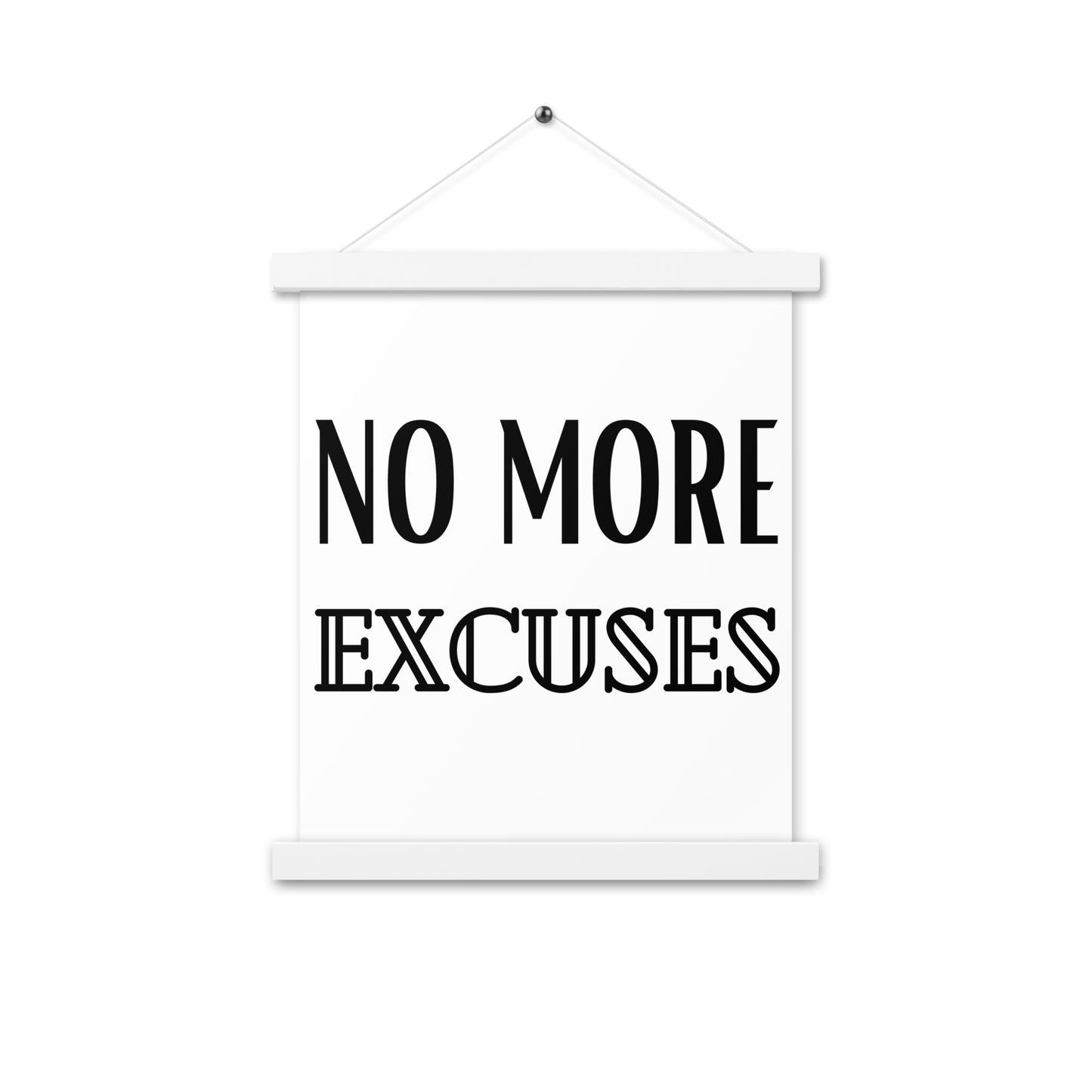 Hängeposter: No more excuses