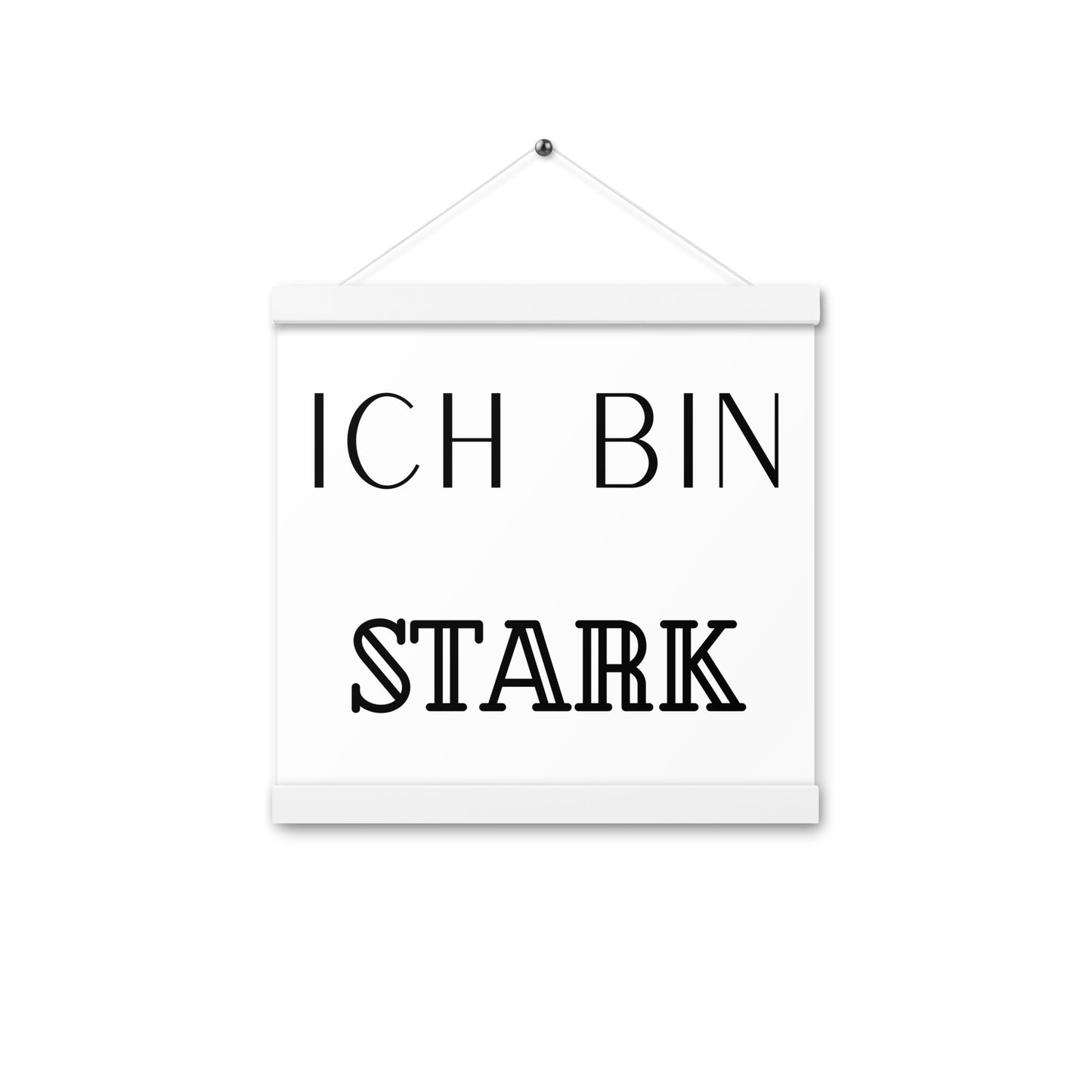 Hängeposter: Ich bin stark