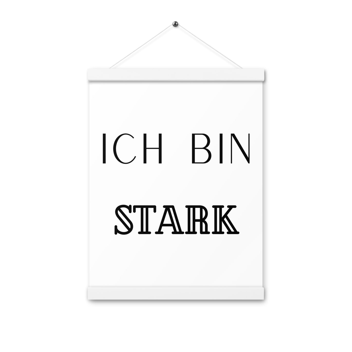 Hängeposter: Ich bin stark