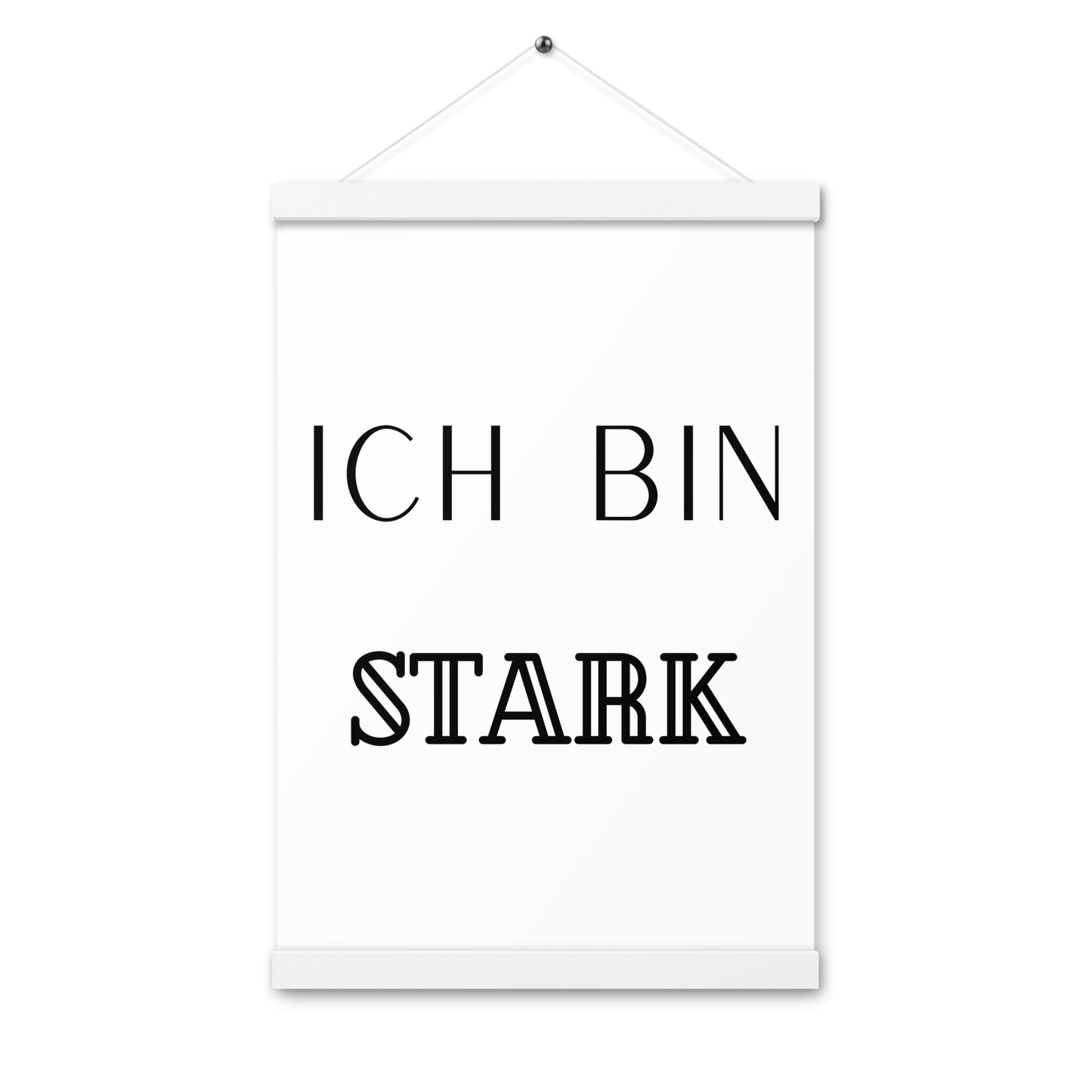 Hängeposter: Ich bin stark