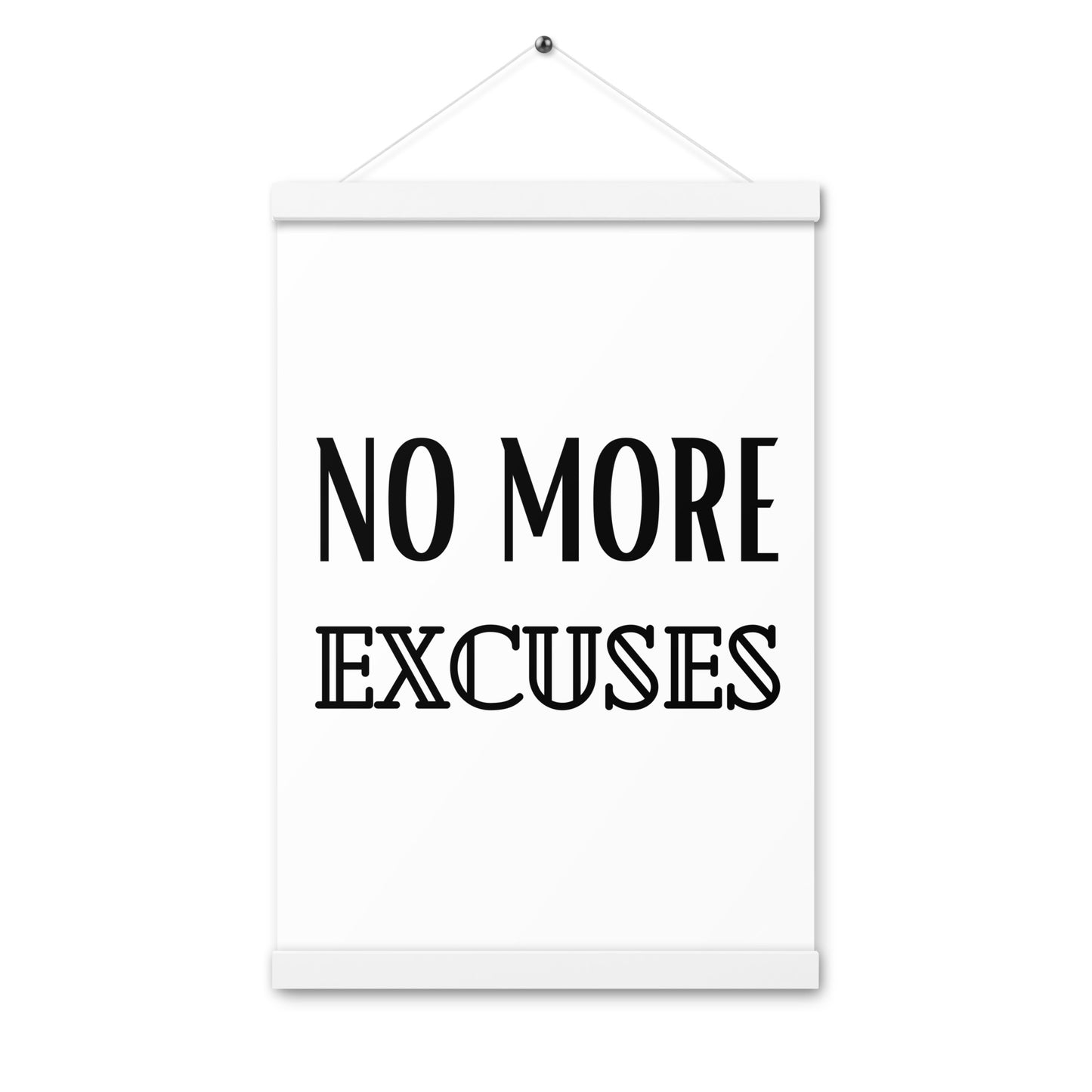 Hängeposter: No more excuses