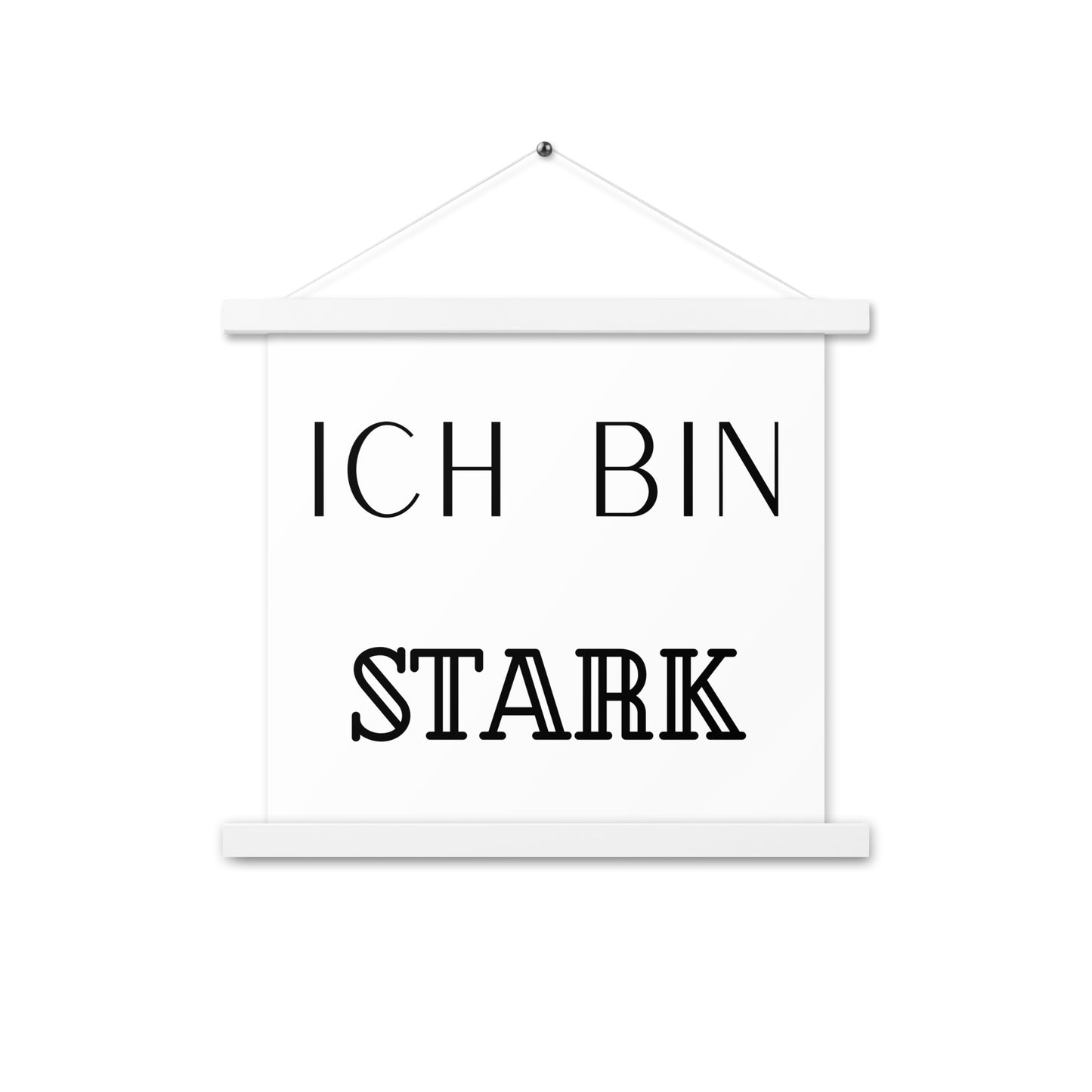 Hängeposter: Ich bin stark