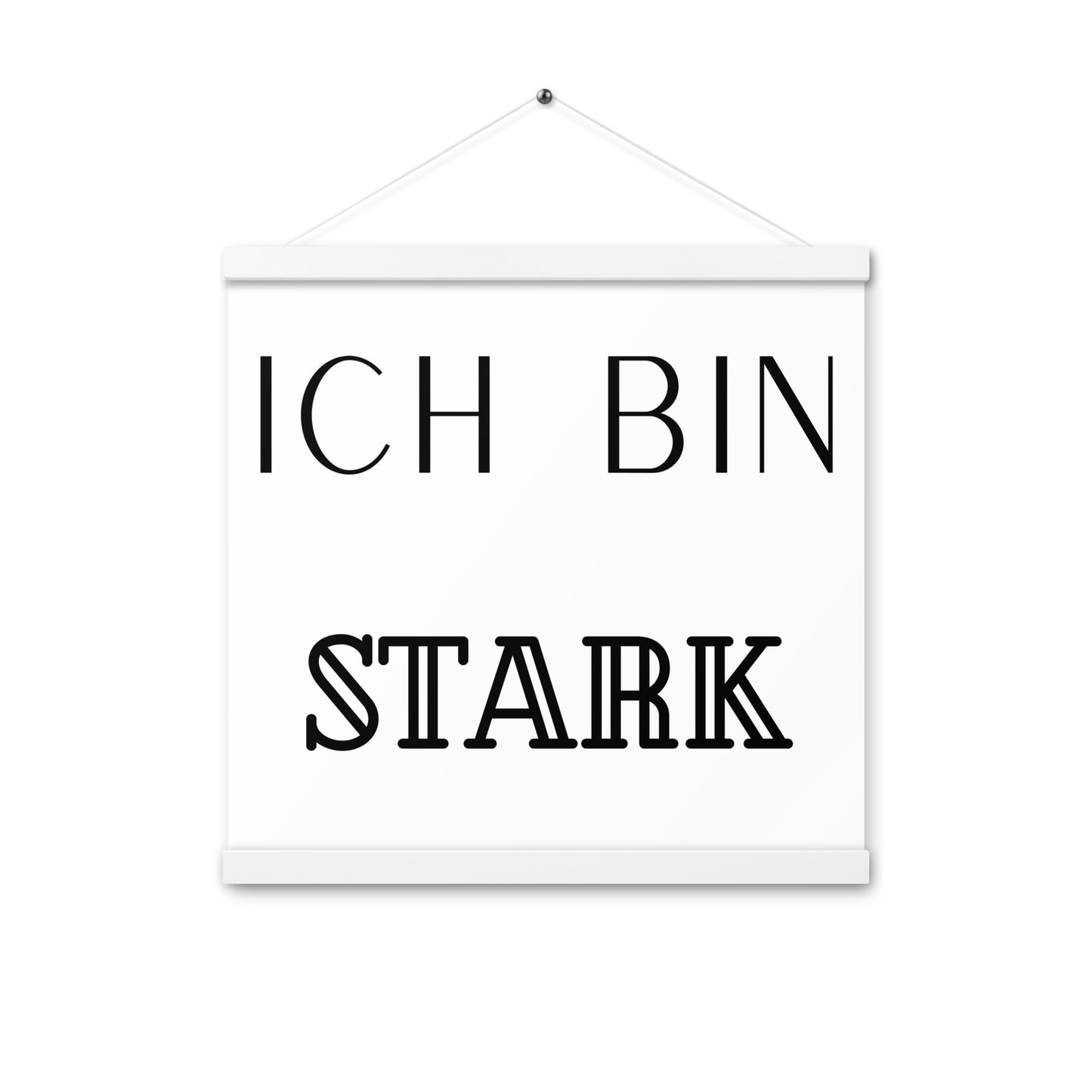 Hängeposter: Ich bin stark