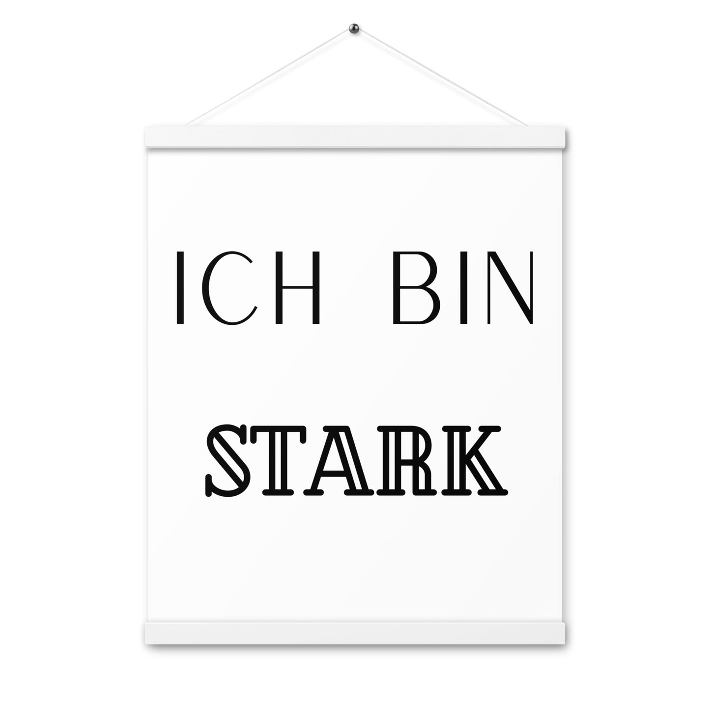 Hängeposter: Ich bin stark