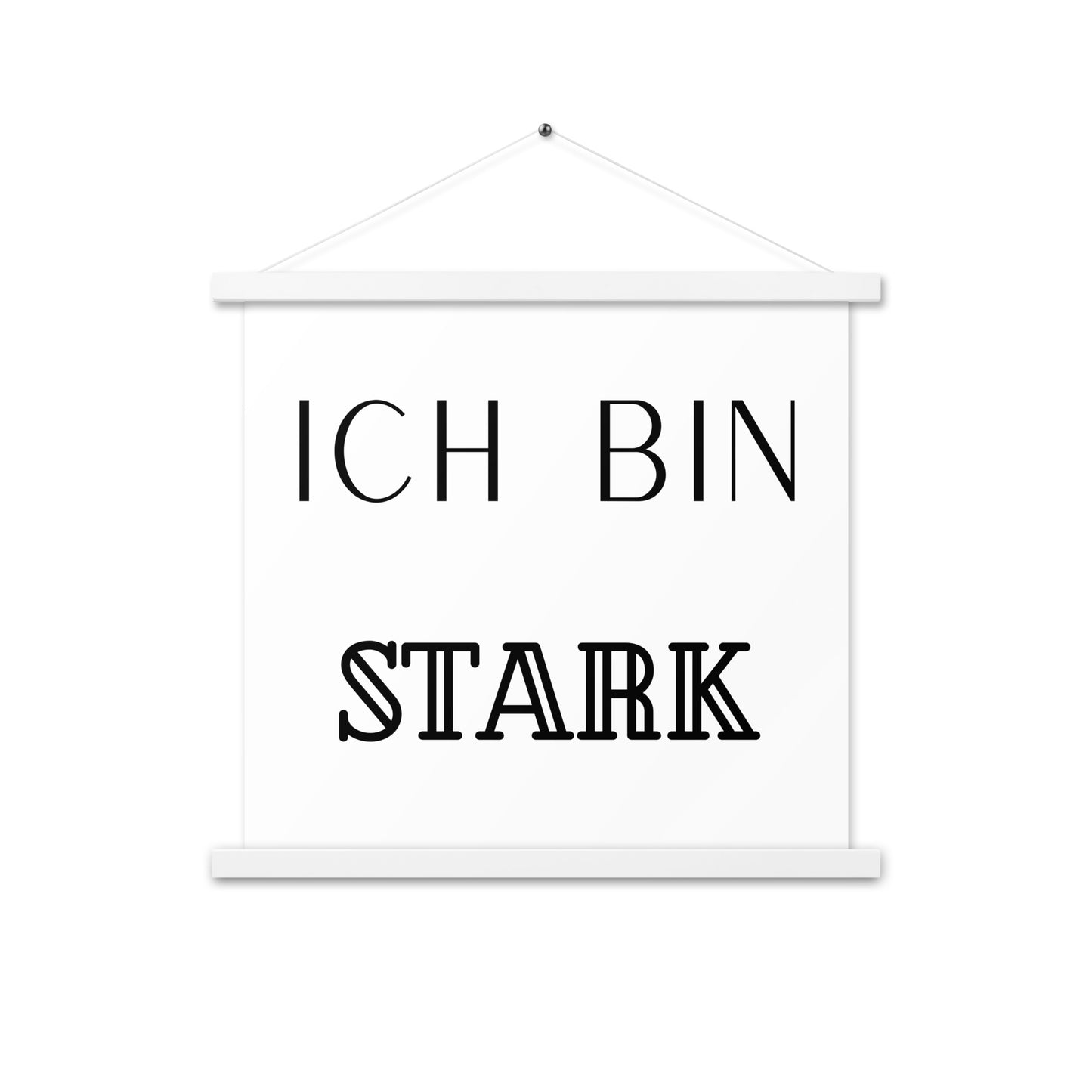 Hängeposter: Ich bin stark