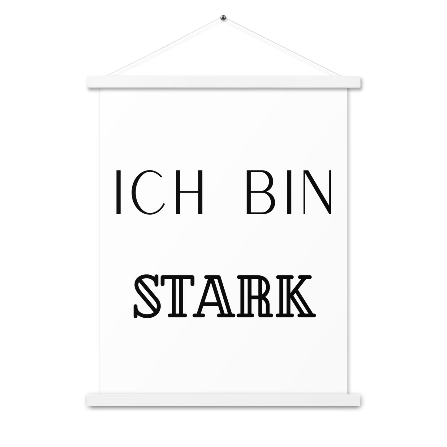 Hängeposter: Ich bin stark