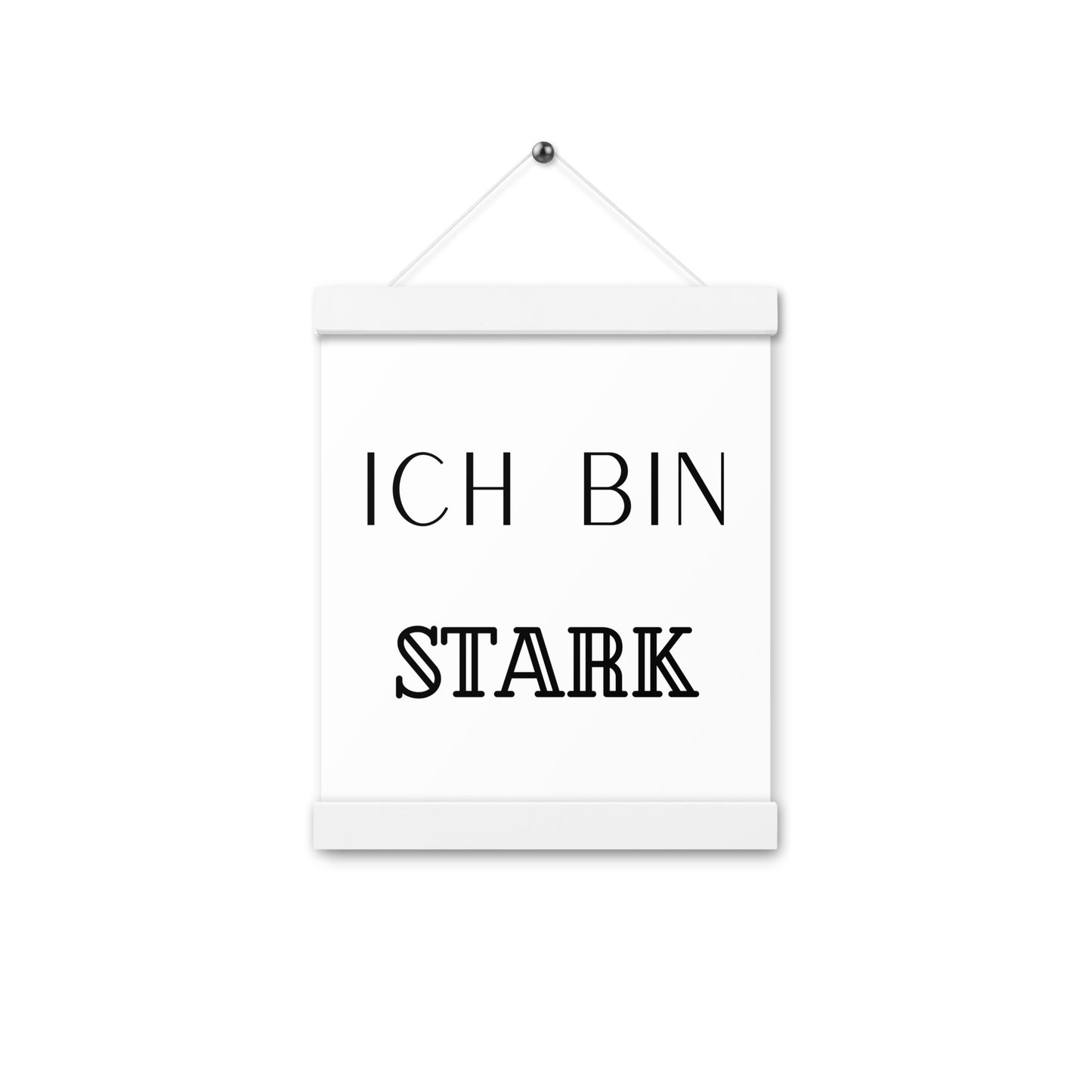 Hängeposter: Ich bin stark