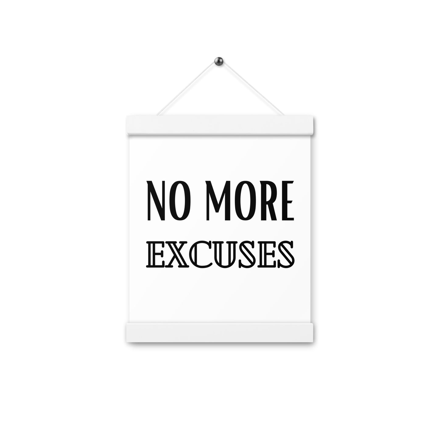 Hängeposter: No more excuses