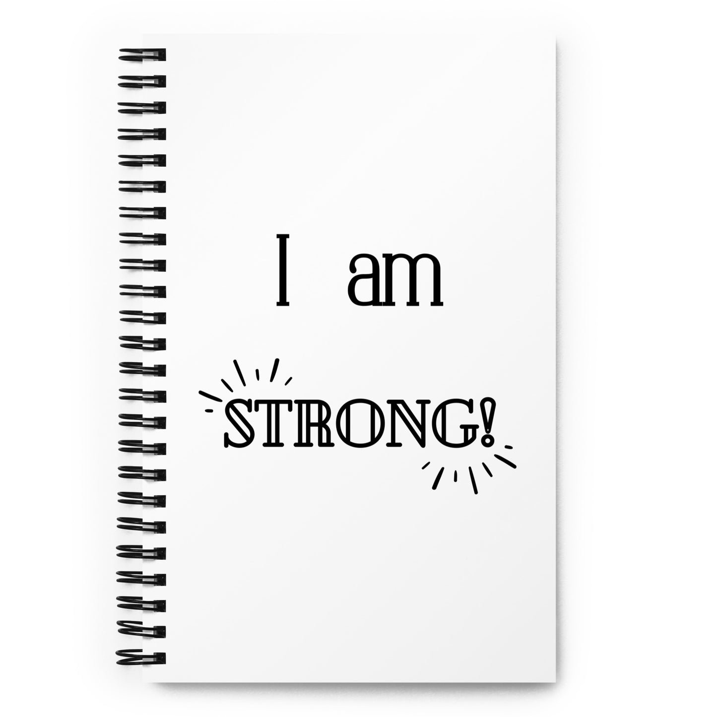 Spiral Notizbuch: I am strong